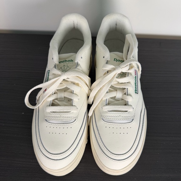 Reebok Women's 8.5 Club C Extra Platform Sneakers Cream/Chalk - Picture 3 of 6